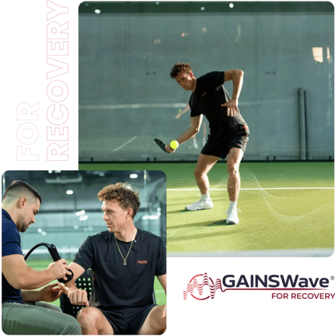 Athlete recovery collage